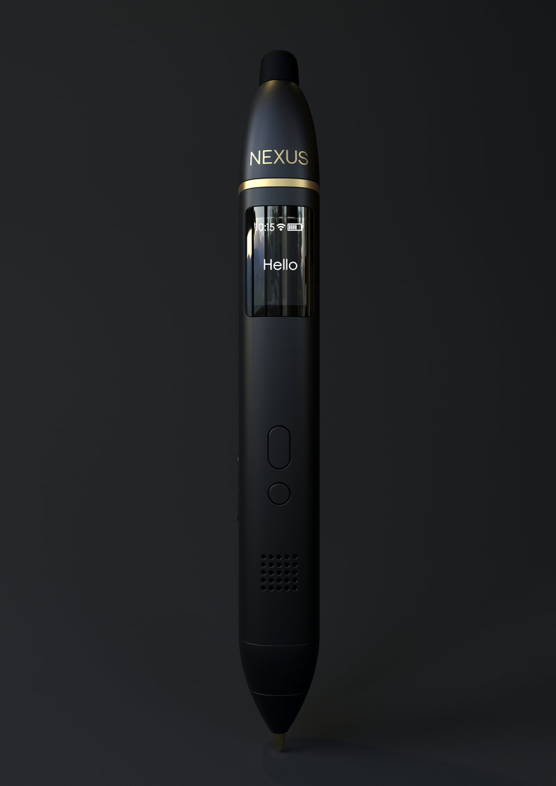 Nexus Pen AI smart pen with full-color display — bundle with 6 erasable ink refill cartridges